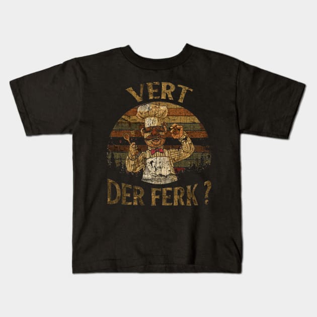 vert der ferk retrocolor Kids T-Shirt by driveclassics.workshop